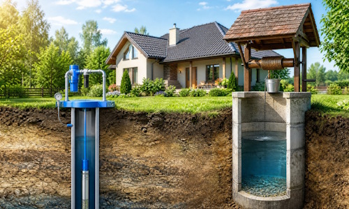 Автономное водоснабжение загородного дома Камень-на-Оби: скважина или колодец 